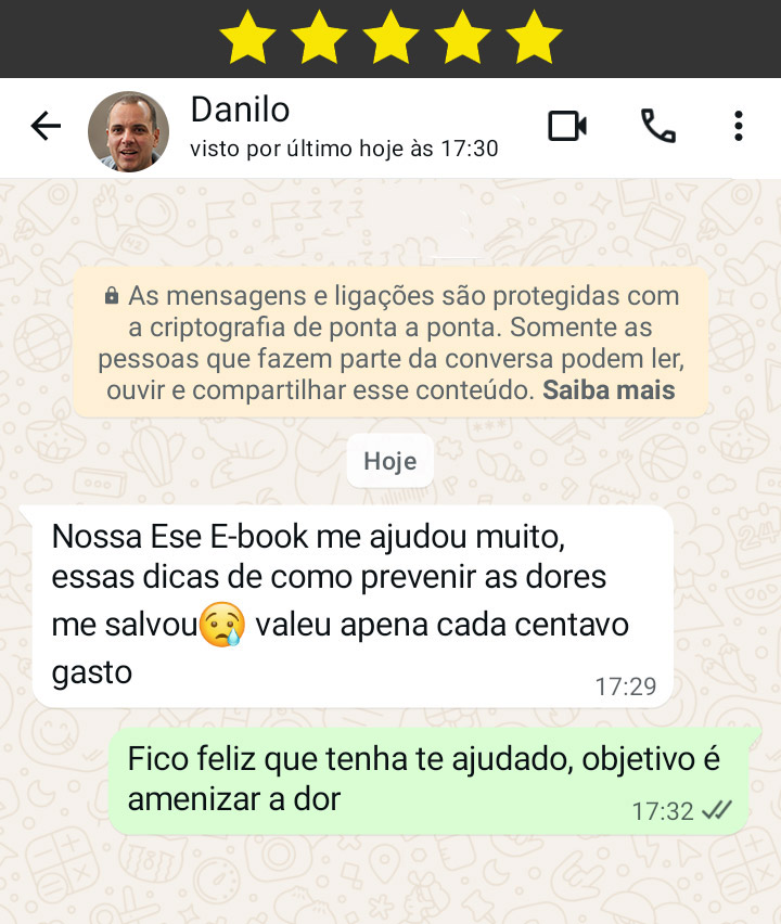 Depoimento de Danilo sobre o eBook Hemorroidas Sem Tabu