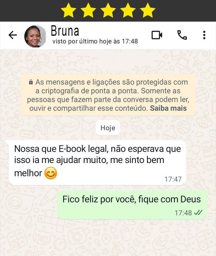 Depoimento de Bruna sobre o eBook Hemorroidas Sem Tabu
